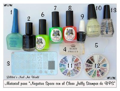 Negative Space con el estampador Clear Jelly de Born Pretty Store