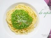 SPAGHETTI PESTO ESPINACAS (Free Meat Monday)