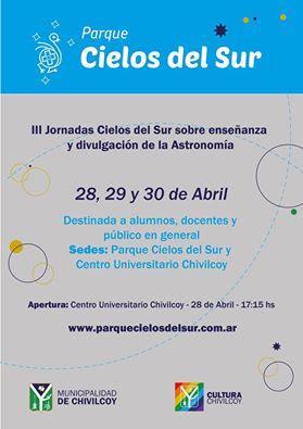 III Jornadas Cielos del Sur sobre enseñanza y divulgación de la astronomía