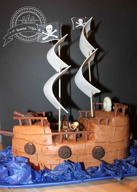 Tarta Barco Pirata. Para el Príncipe de mi Casa