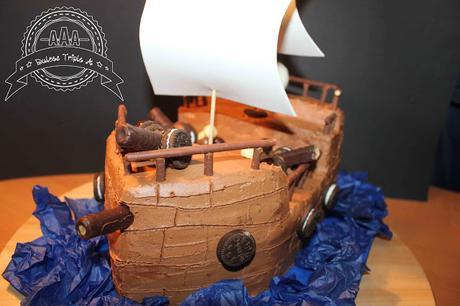 Tarta Barco Pirata. Para el Príncipe de mi Casa