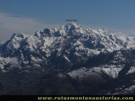 Vista de Peña Mea desde Burra Blanca