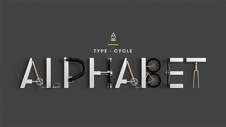 Type Cycle, el alfabeto ciclista de Marcel Piekarsky