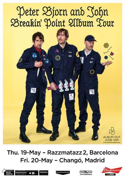 Peter Bjorn and ohn en Madrid y Barcelona