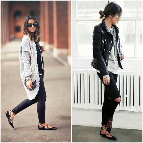 Inspiration: Lace up flats