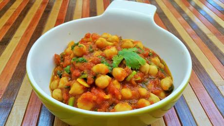 Curry indio de garbanzos