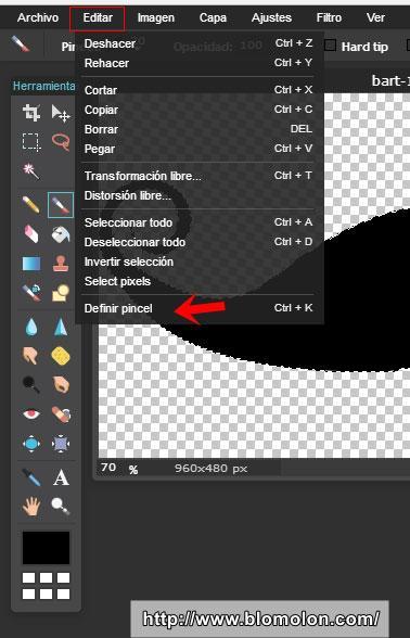 pixlr-definir-pincel pixlr seleccionar definir pincel