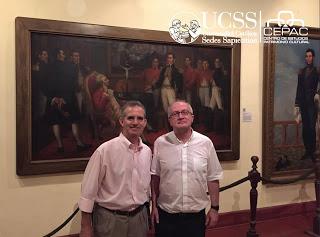 Mons. Dr. Enrico Dal Covolo, rector de la Pontificia Universidad Lateranense, en el Museo Nacional de Pueblo Libre