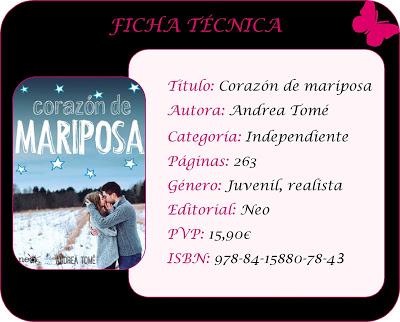 Reseña: Corazón de mariposa, Andrea Tomé