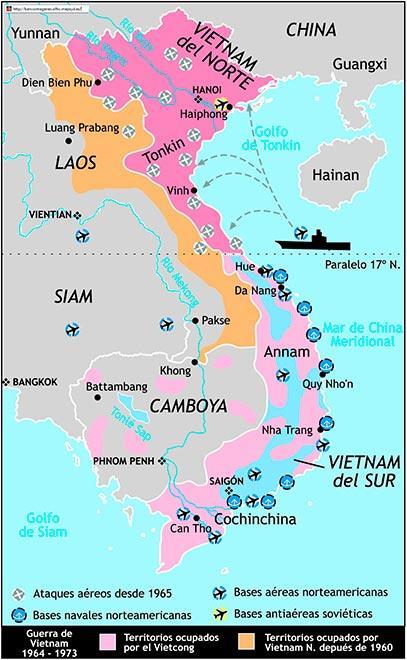 mapa guerra vietnam mapa guerra vietnam