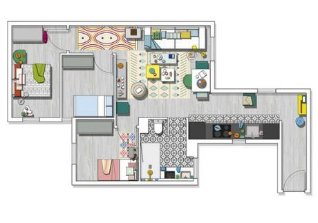 Home Tour ecléctico con color