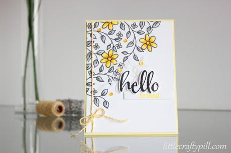 Gray and yellow any occasion card