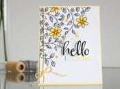 Gray yellow occasion card