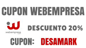 Cupón Webempresa – 20 por ciento de descuento en hosting