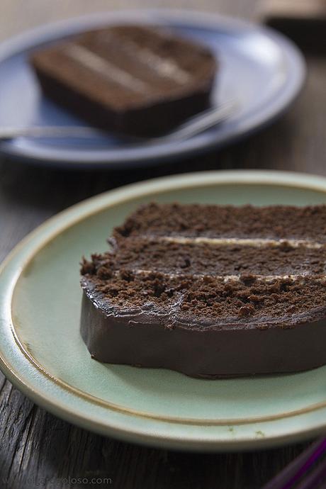 Cake de chocolate amargo