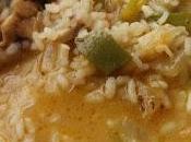 Arroz caldoso conejo