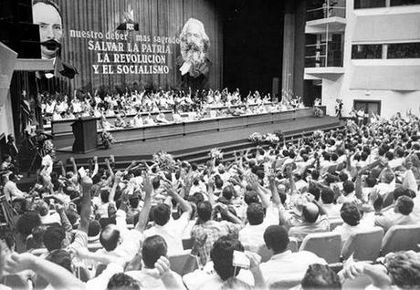 Vista de los delegados al IV Congreso del Partido, octubre 1991. Foto: Orlando Cardona.