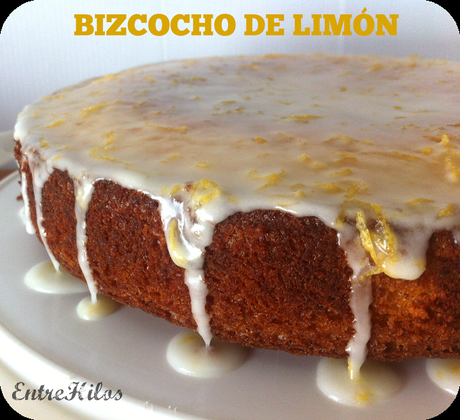 bizcocho de limon con glaseado