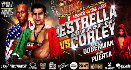 Adrián “Diamante” Estrella vs DeMarcus “Chop” Corley en Vivo – Sábado 16 de Abril del 2016 Adrián “Diamante” Estrella vs DeMarcus “Chop” Corley en Vivo – Sábado 16 de Abril del 2016