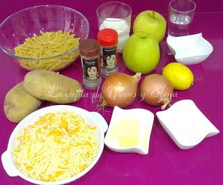 Älplermagronen mit Apfelmus - Cocinas del Mundo (Suiza)