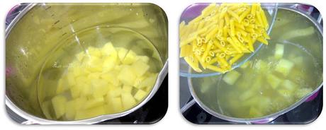 Älplermagronen mit Apfelmus - Cocinas del Mundo (Suiza)