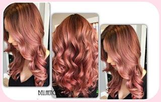 Oro Rosado en el cabello, Fórmulas de color para lograrlo.