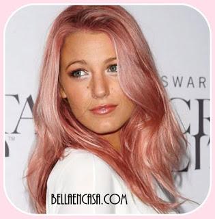 Oro Rosado en el cabello, Fórmulas de color para lograrlo.