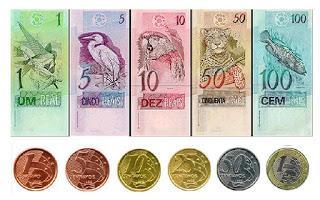 Billetes y monedas brasileñas, Brasil, La vuelta al mundo de Asun y Ricardo, round the world, mundoporlibre.com
