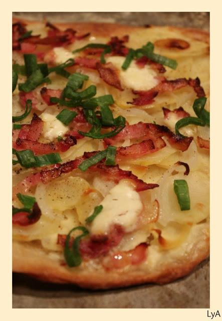 Pizza de patata y bacon suiza, Waadtländer Flammkuchen... para Cocinas del Mundo