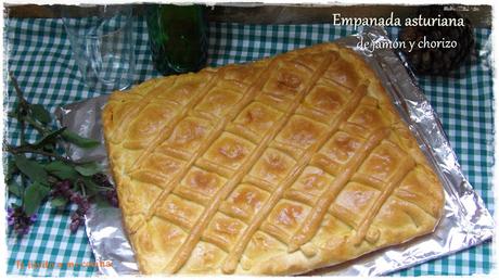 Empanada asturiana de jamón y chorizo