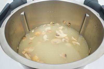 Risotto suizo de champiñones vegetariano en Thermomix sin lactosa ni gluten