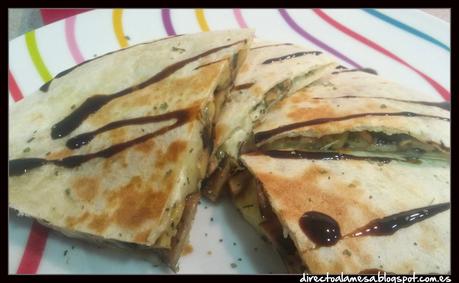 Comida mexicana III: Quesadillas de champiñones y bacon