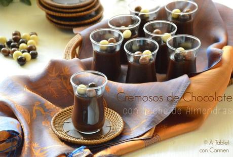 Cremosos de Chocolate con Leche de Almendras