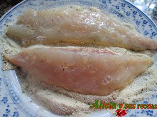 POPIETAS DE DORADA CON SALSA DE PIMIENTO Y TOMATE