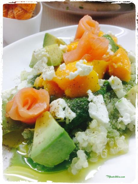 Ensalada de quinoa con salmón 4