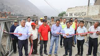 En Huarochirí y Chosica: GORE LIMA ENTREGA E INAUGURA PUENTES BAILEY…