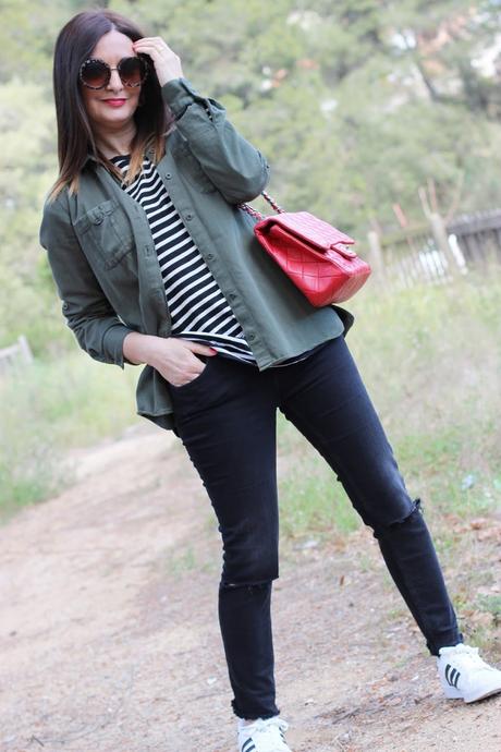 Look con sobrecamisa