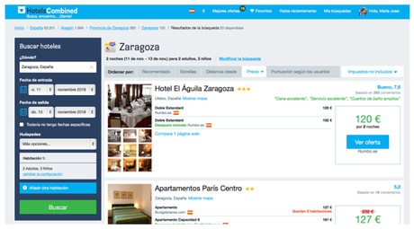 hotelcombined buscador hoteles con los niños en la mochila