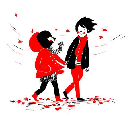 15 ilustraciones graciosas y románticas que representan los gestos de cariño más espontáneos