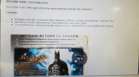 Batman Arkham HD Collection