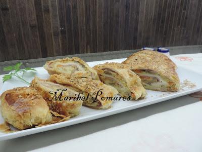 Strudel de verduras.