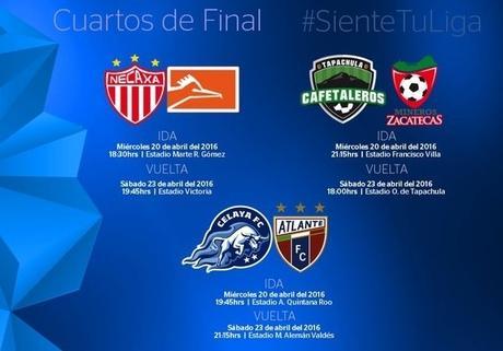 Así se jugarán los Cuartos de final en la Liga de Ascenso