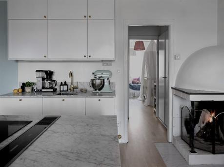 suelo parquet roble reformas pisos del siglo pasado pisos de segunda mano marmol de carrara estilo nórdico decoración salon comedor blog decoración nórdica 