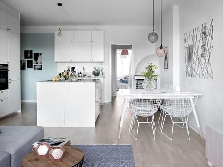 suelo parquet roble reformas pisos del siglo pasado pisos de segunda mano marmol de carrara estilo nórdico decoración salon comedor blog decoración nórdica 