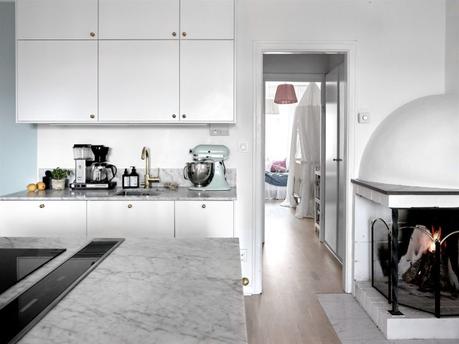 suelo parquet roble reformas pisos del siglo pasado pisos de segunda mano marmol de carrara estilo nórdico decoración salon comedor blog decoración nórdica 