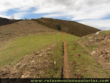 Pista en pradería