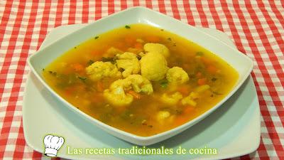 Sopa de coliflor