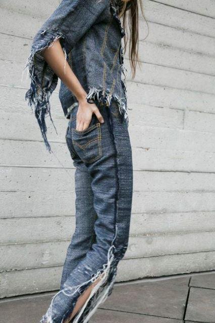 Frayed denim 6