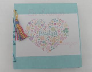 Mini álbum con encuadernación copta. Mini-album,  bookbinding coptic.