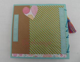 Mini álbum con encuadernación copta. Mini-album,  bookbinding coptic.